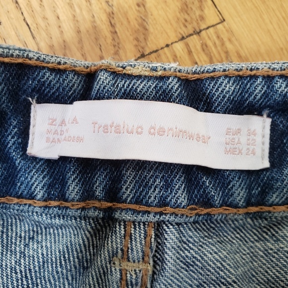 Zara Trafaluc Denim Cutoffs Shorts - Picture 3 of 7